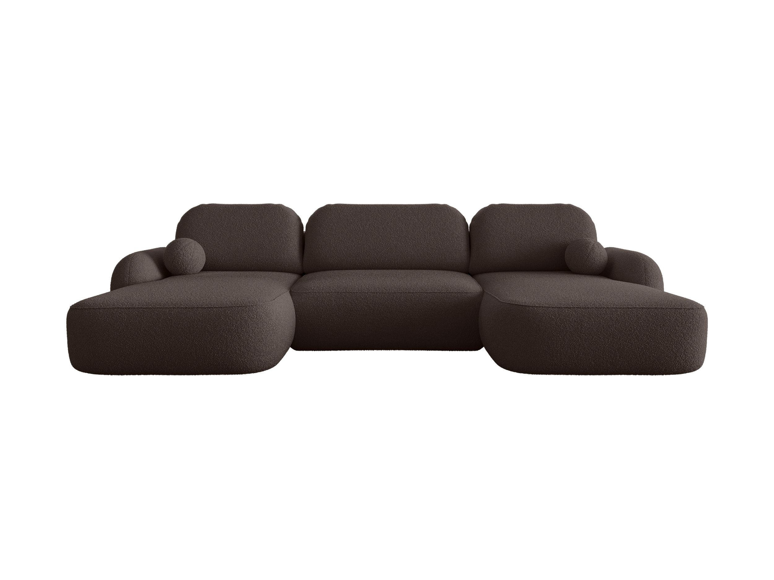 WOHNLANDSCHAFT MOLLY U TERRA FROTTE 29 mit Schlaffunktion - Braun, Textil (366/94/175cm) - Bedante
