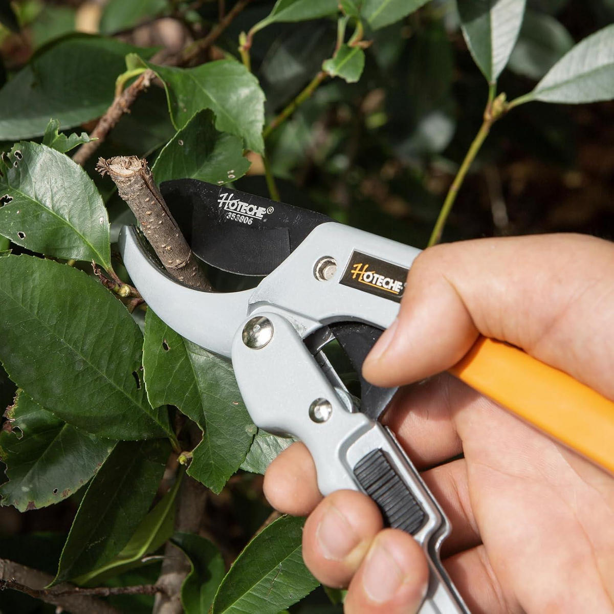 GARTENSCHERE 200 mm SK5 Klinge Teflonbeschichtet - Orange, Metall (10/2/20cm)