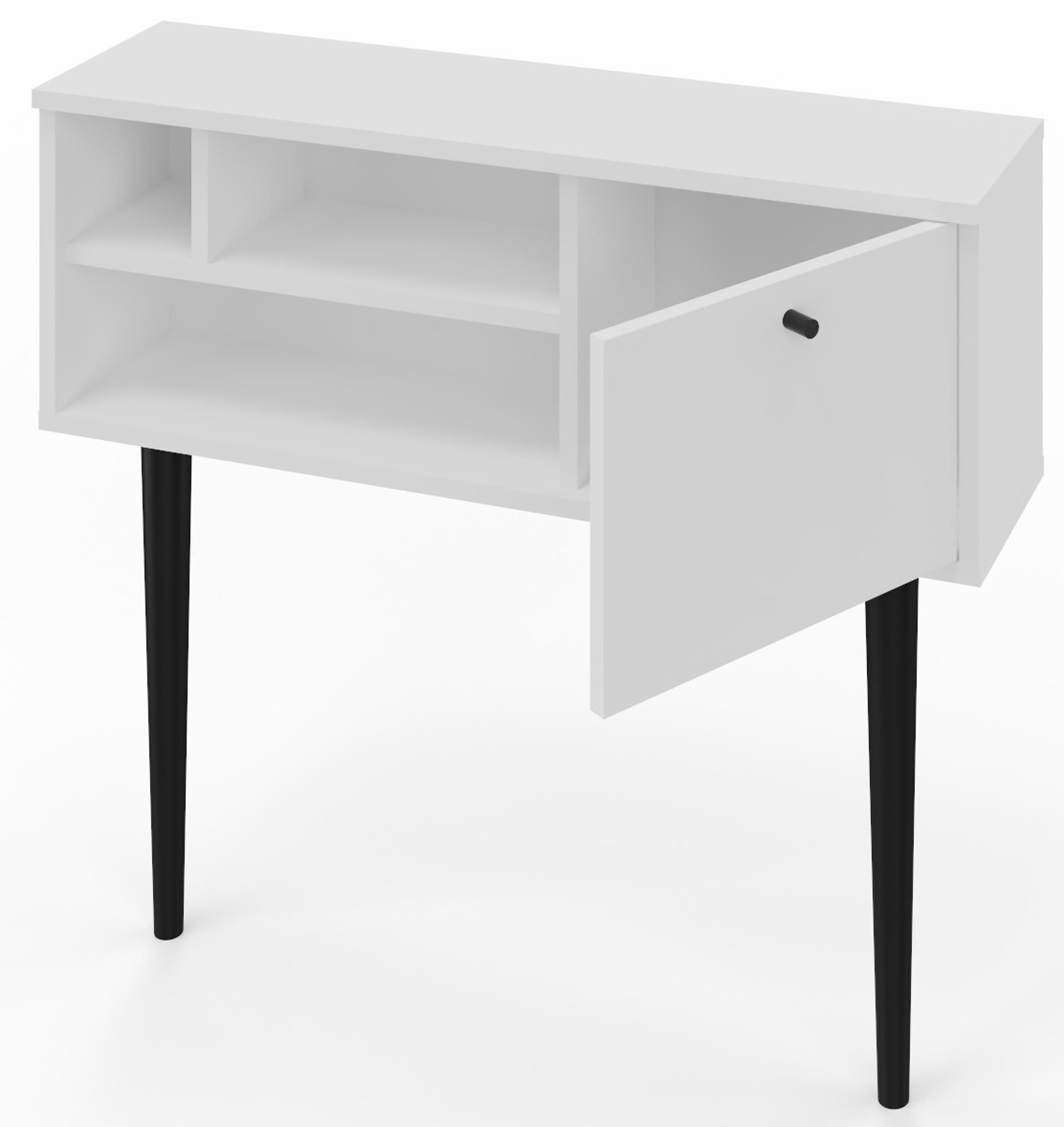 Matkam Möbel Garderobenkonsole Weiß 85x75x21 cm