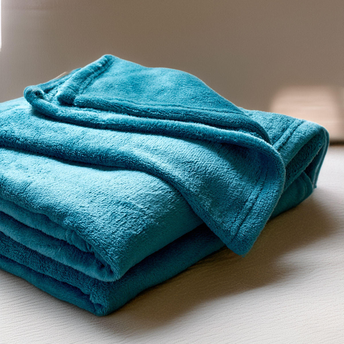 DECKE Rote türkis 150/200 cm - Türkis, Textil (150/200cm) - Homla