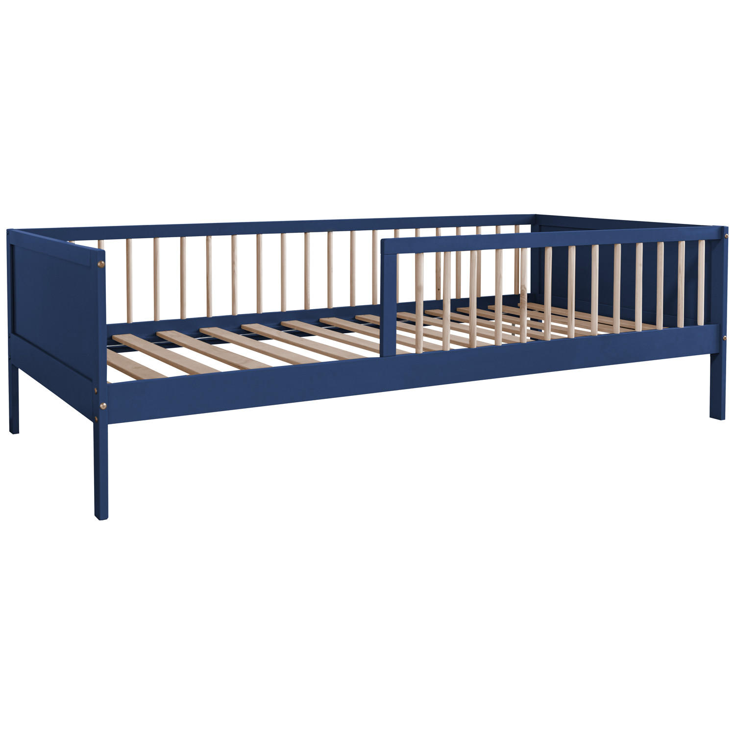 KINDERBETT Adam Dunkelblau 190/90 cm - Blau, Holz - Happy Garden