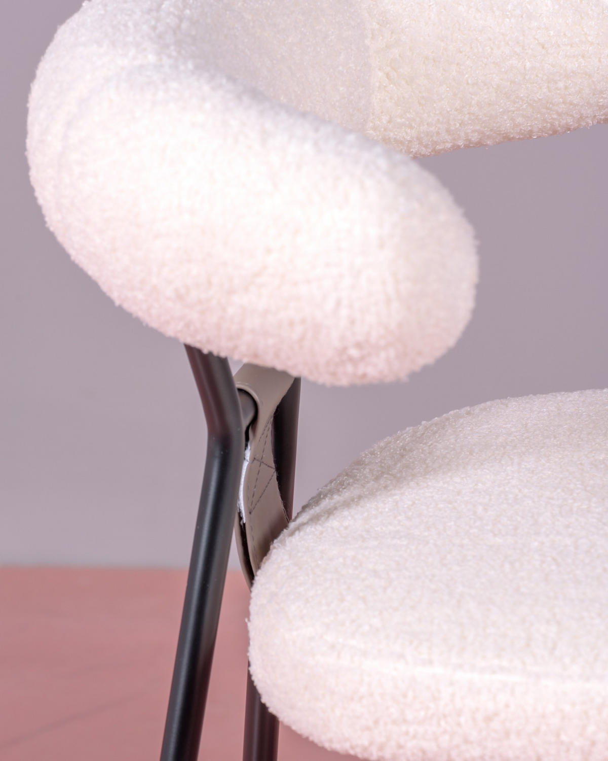 STUHL Textil Weiß - Weiß, Textil (58/74/53cm) - Nest Dream