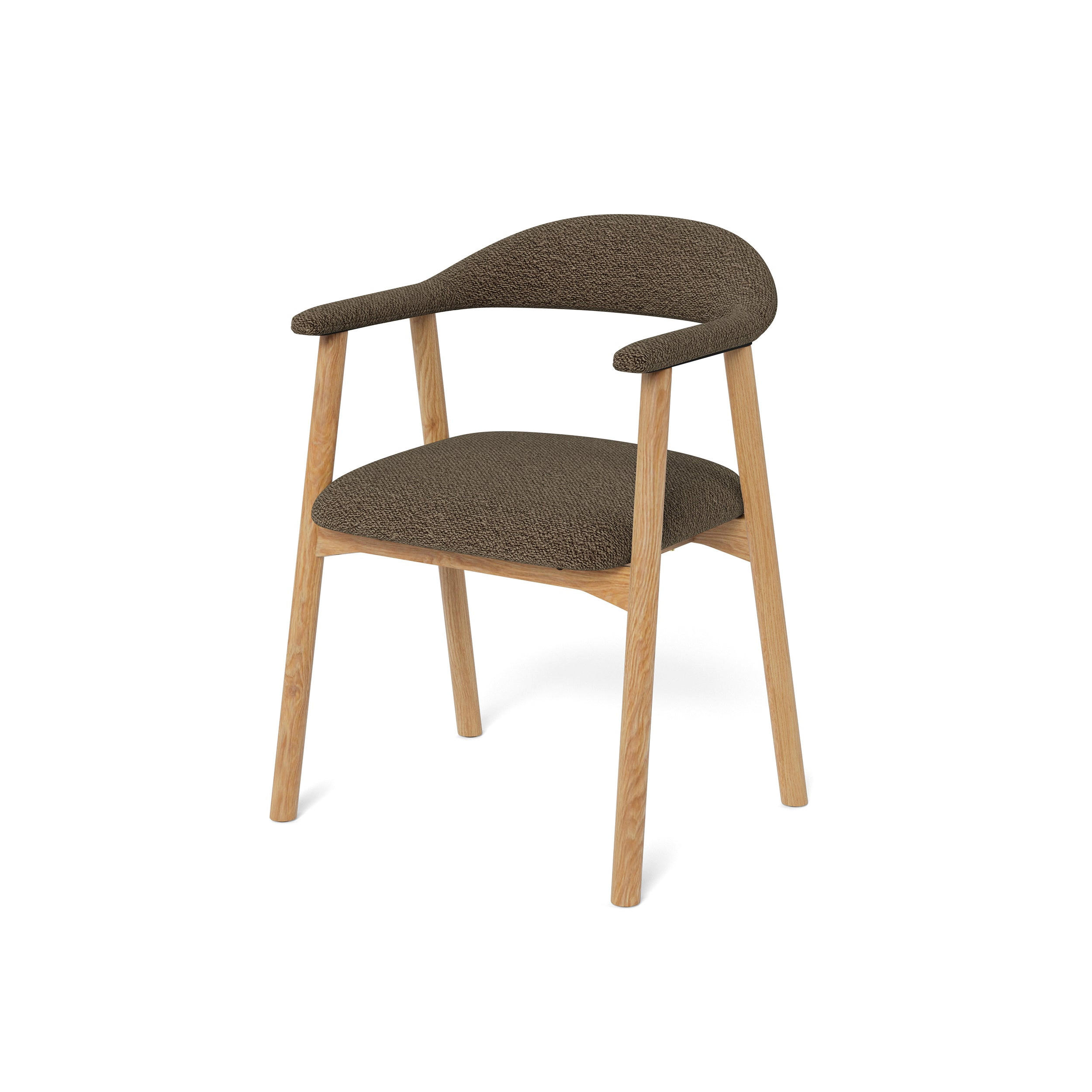 Pillovely Armlehnstuhl Dunkelbraun 56x75.5x54 cm
