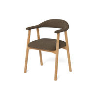 ARMLEHNSTUHL Hikari Komfort 2er-Set Dunkelbraun - Dunkelbraun, Holz/Textil (56/75.5/54cm) - Pillovely