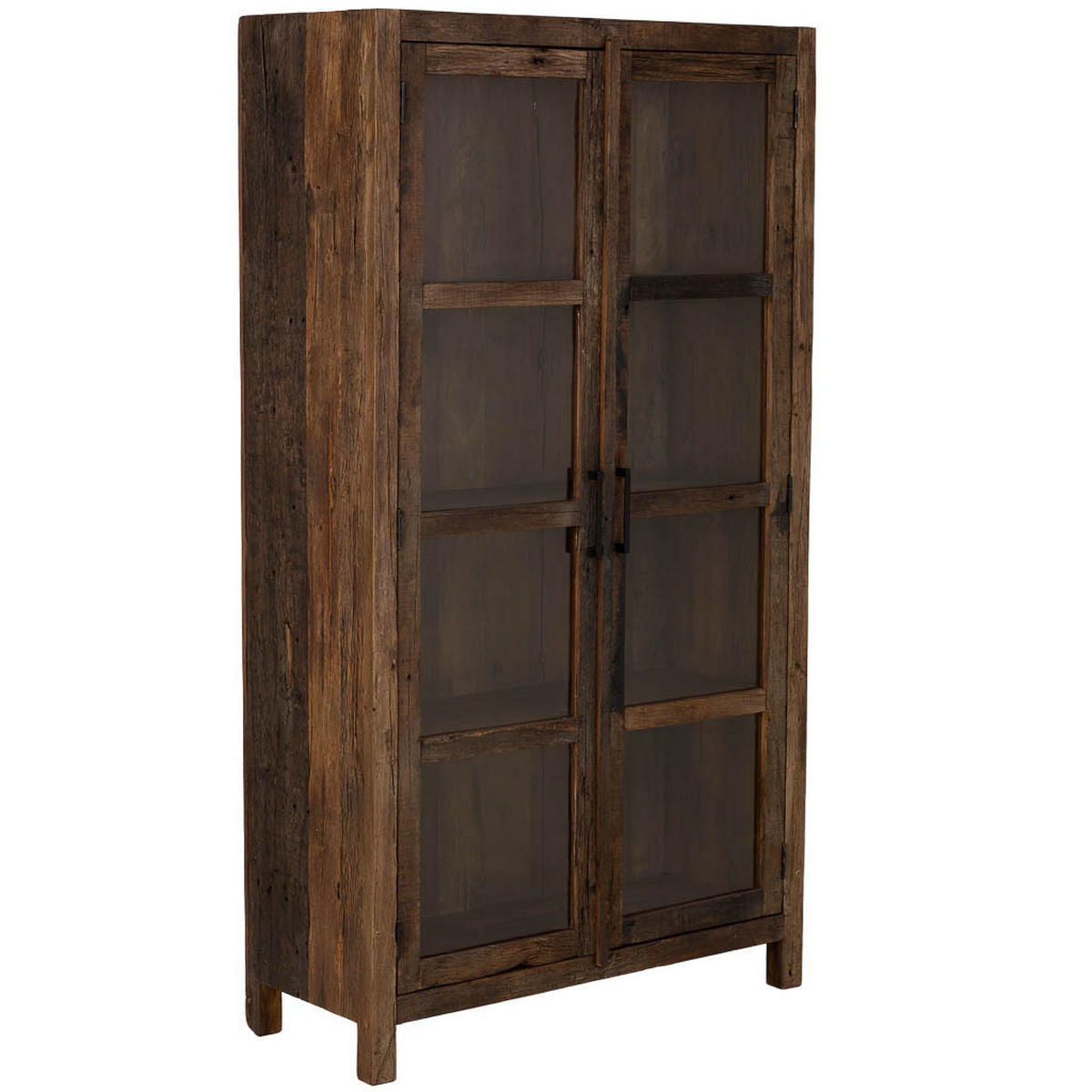 VITRINE aus Holz, braun, 100x40x180cm - Braun, Holz (100/180/40cm) - Wanderlust