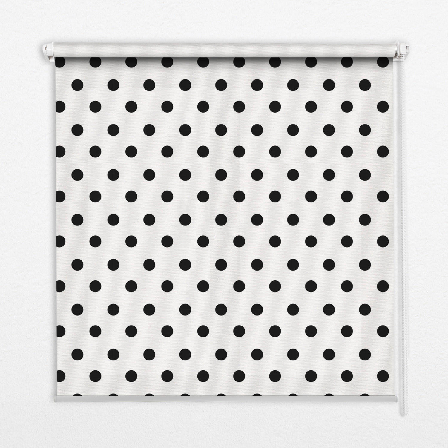 INNENROLLO - Fensterrollo - Rollo - 80x180 cm - Schwarze Punkte - Schwarz, Kunststoff (80/180/0.5cm) - TULUP