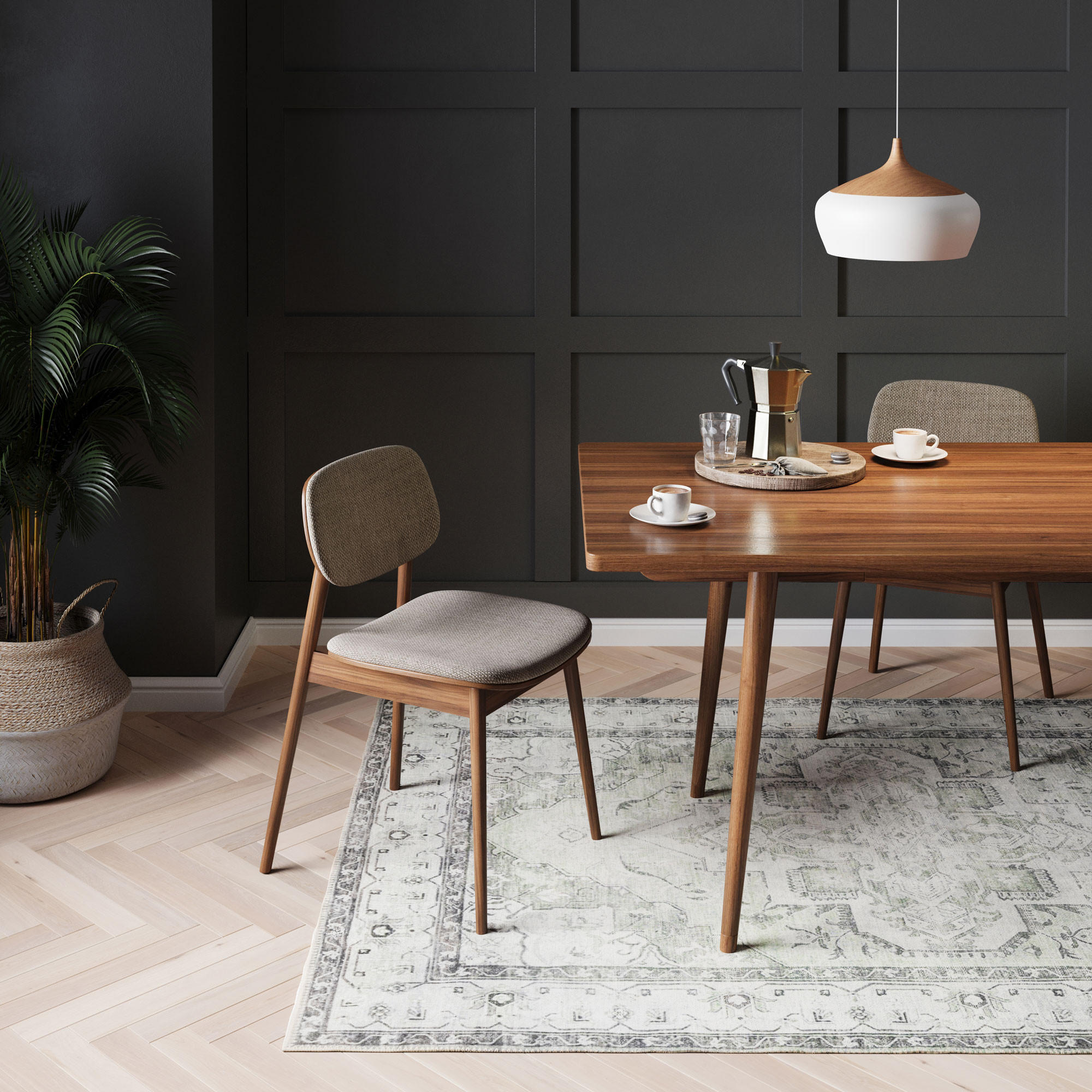 FLACHWEBETEPPICH Rumi - Grau, Textil (200/290cm) - Kukoon Rugs