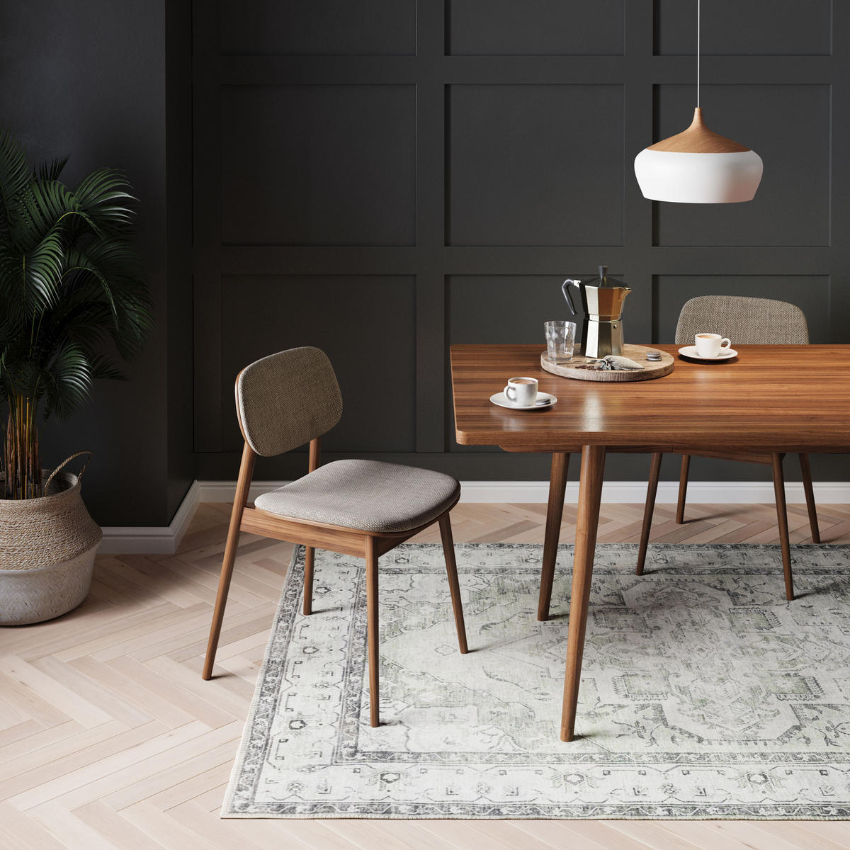 FLACHWEBETEPPICH Rumi - Grau, Textil (200/290cm) - Kukoon Rugs