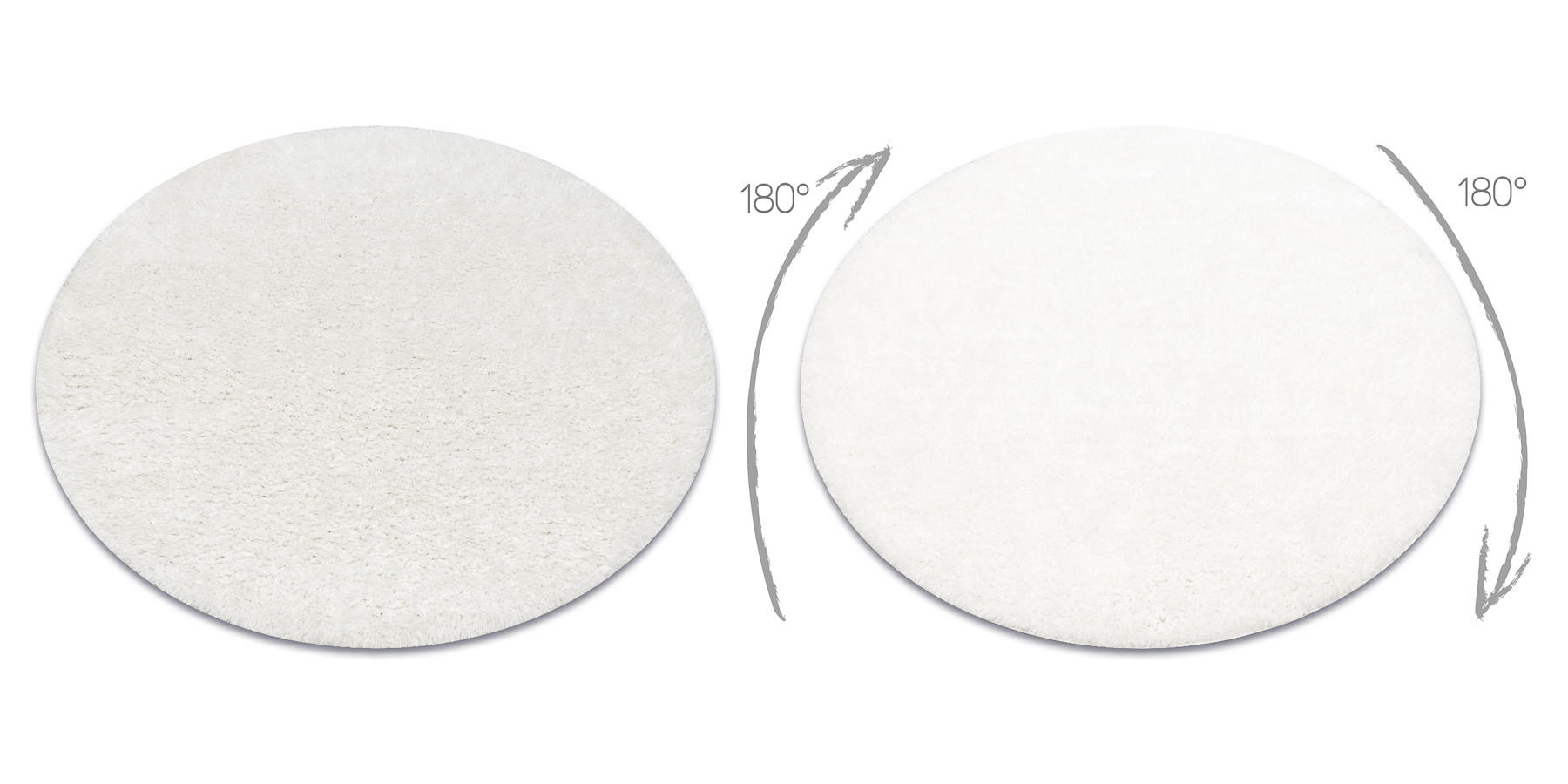 TEPPICH Buenos 80 cm - Weiß, Textil (80/80cm) - rugsX