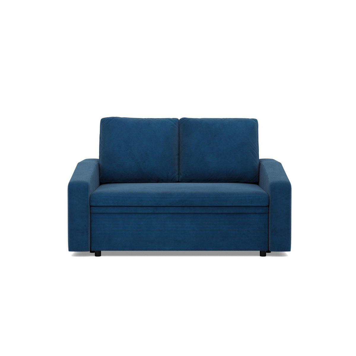 SOFA 2-SITZER MIT SCHLAFFUNKTION NEO, Cord - Dunkelblau - Blau, Textil (148/90/87cm)