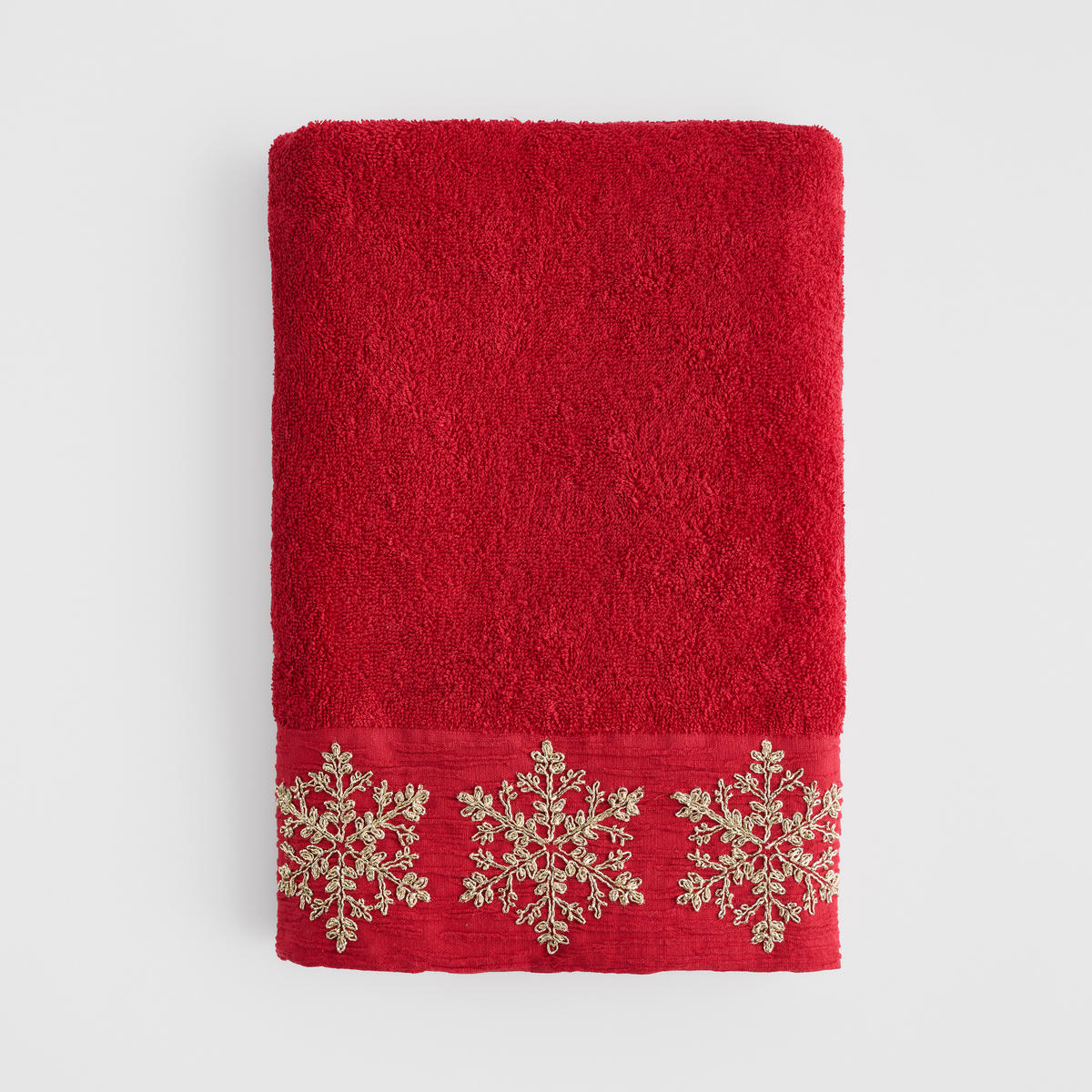 GESCHIRRTUCH Snowy Rot 70x130cm, Weihnachten Baumwolle Küchentücher, Weihnachtsdeko, Christmas - Rot, Textil (70/130cm) - home&you