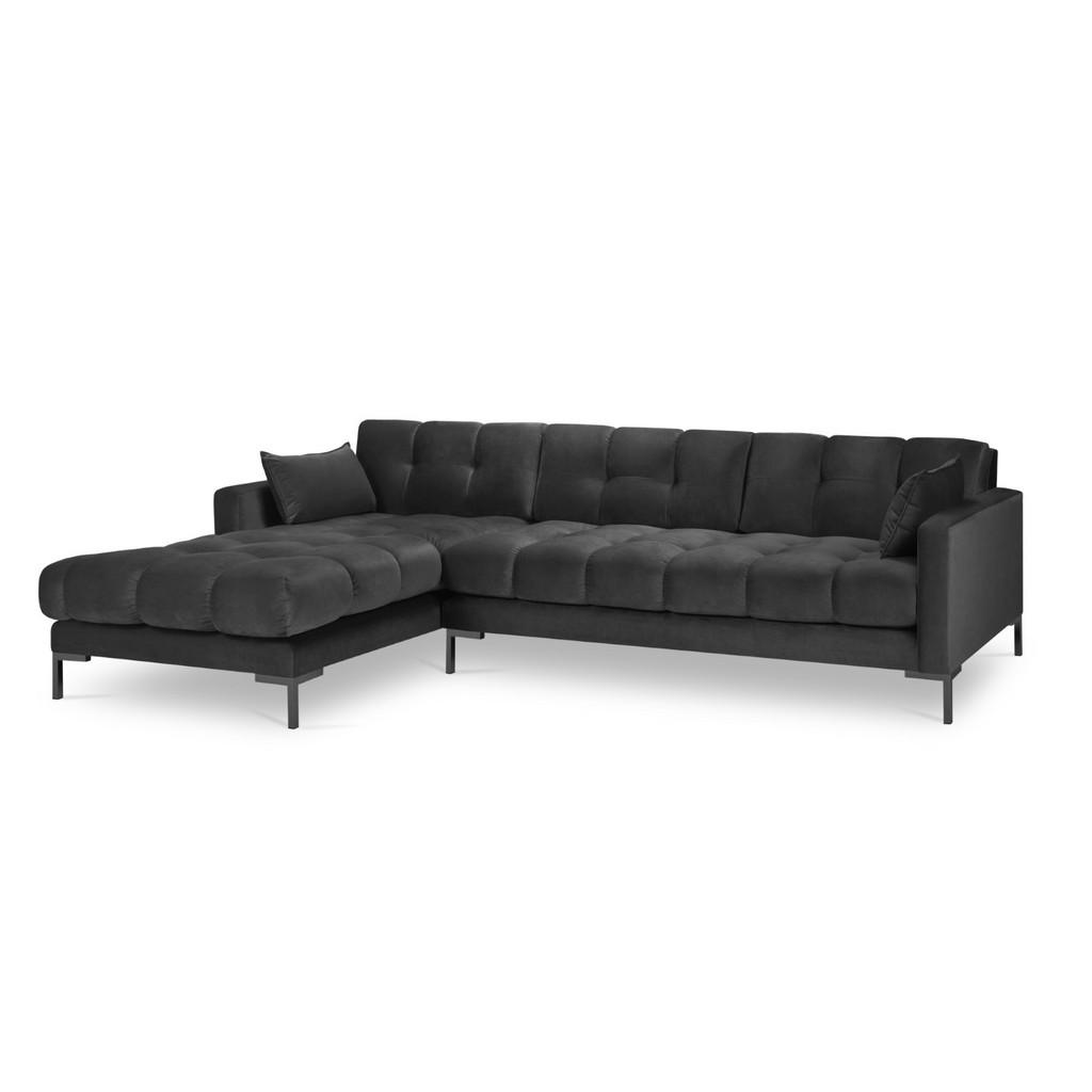 Thumbnail - Micadoni Ecksofa, Dunkelgrau, Textil, 5-Sitzer, L-Form, 293x185 cm, Hergestellt in Europa, Oeko-Tex®, Wohnzimmer, Sofas ...