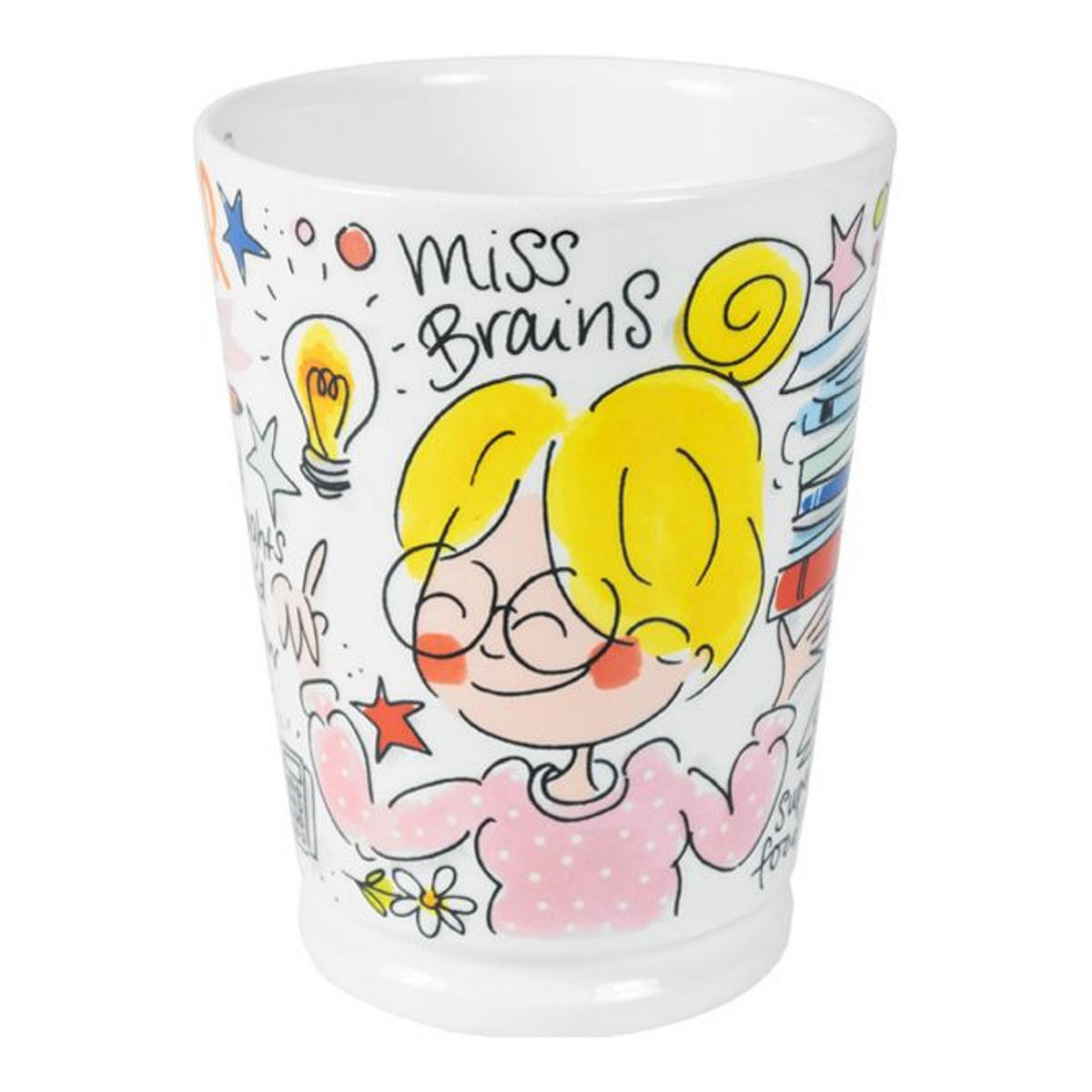 XL-BECHER Fräulein Klugheit in Bunt - 500 ml - Multicolor, Keramik (0.5L) - Blond Amsterdam