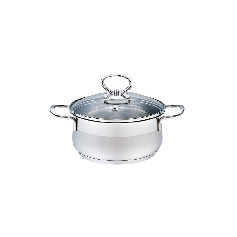 TOPF Silber 24/14/9 cm MR350814 - Silberfarben, Metall (14cm) - Maestro 