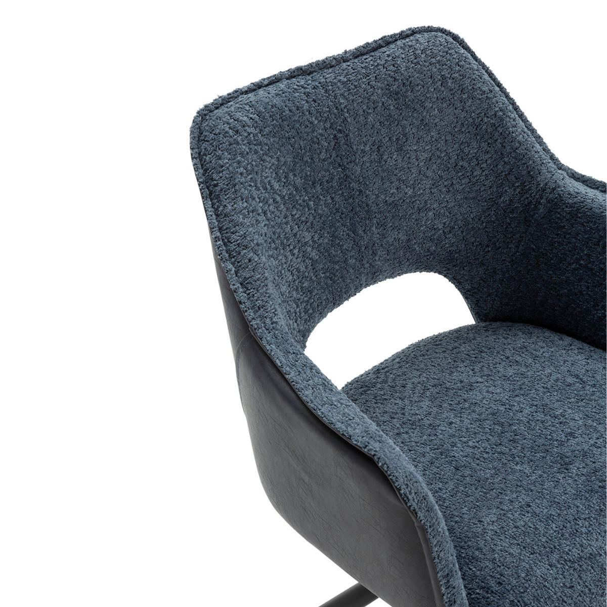 ESSZIMMERSTUHL Mariel Blau 60/62/47 cm 2er-Set - Blau, Textil (62/47/60cm) - Calicosy