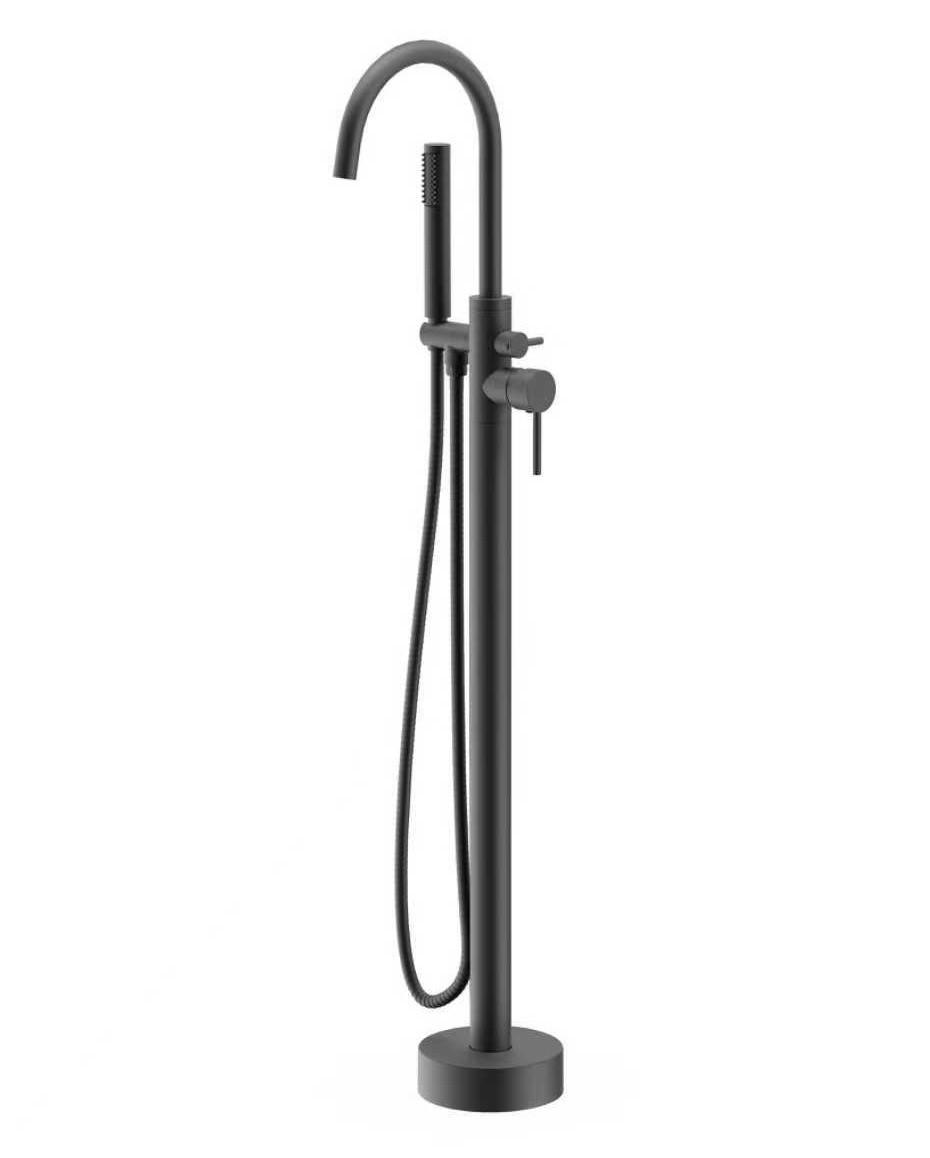 Badplaats Badewannenarmatur Schwarz 16x115x22 cm