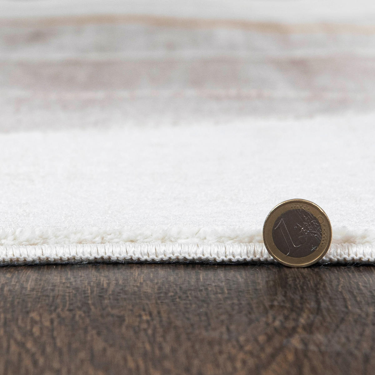 TEPPICH Beige Abstrakt - Kurzflor Unregelmäßig Unregelmäßige Form - Weiß Ecru Creme - 140 x 200 cm - Sandfarben, Textil (140/200cm) - Mazovia