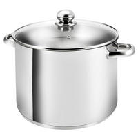 KOCHTOPF Grandis, Edelstahl, Induktion, 15 Liter, Ø 30 cm, Höhe 22 cm - Edelstahlfarben, Metall (30cm) - KOPF
