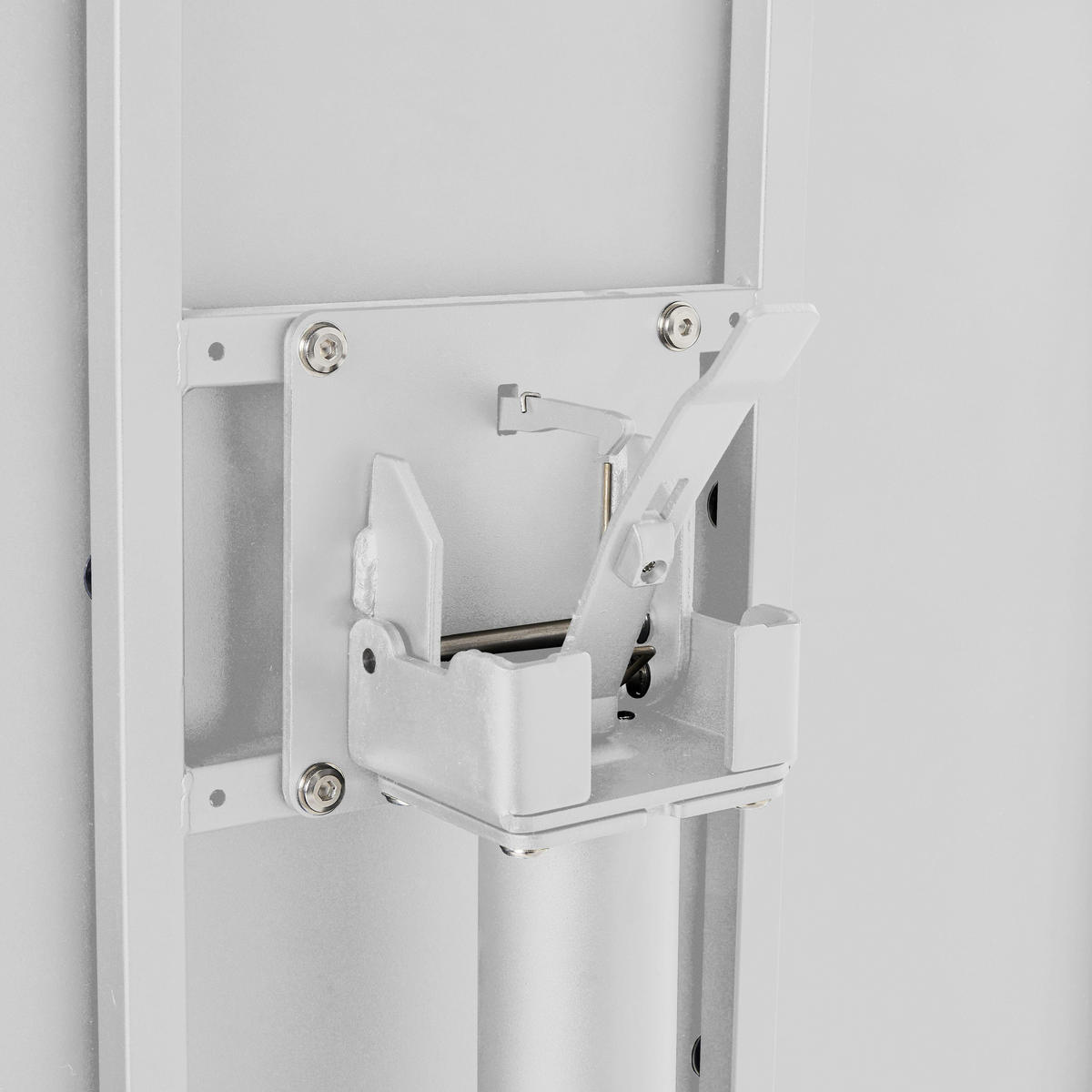 BISTROTISCH, Weiß - Weiß, Metall (70/70/72cm) - Oviala