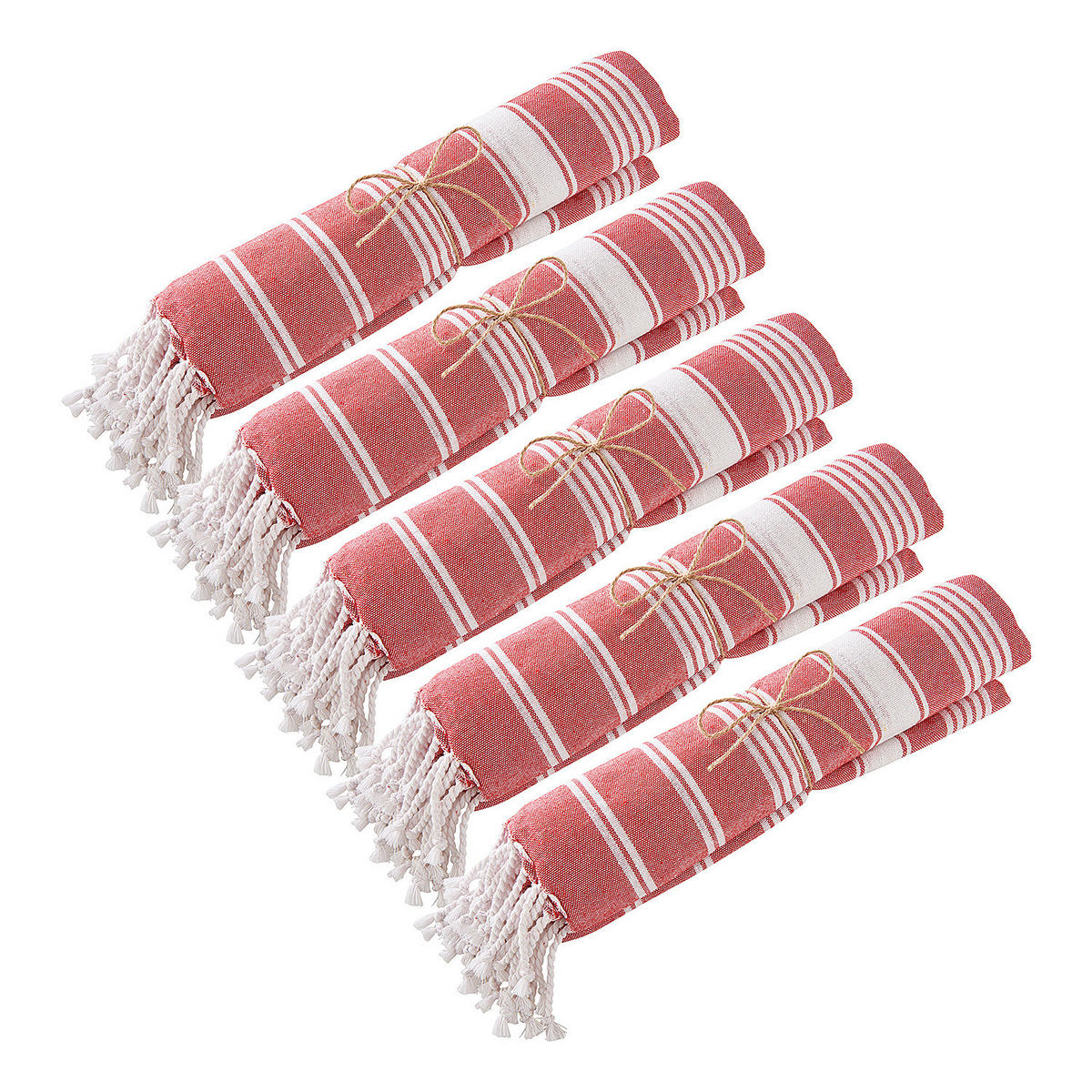 HAMAMTUCH (5er Set) Surfside - Rot, Textil (90/170cm) - Butlers