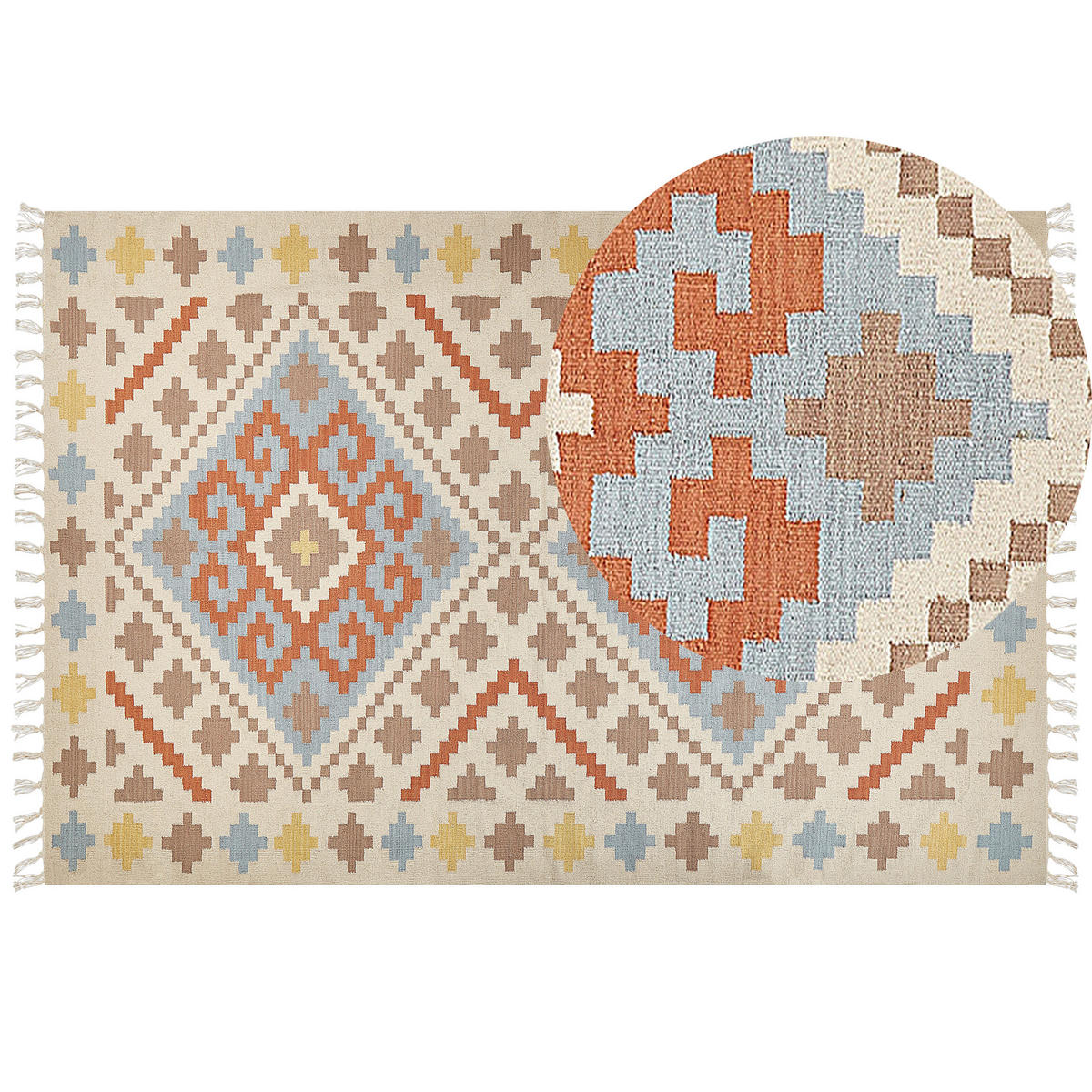 KELIM-TEPPICH Atan 300/200 cm - Multicolor, Textil (200/300cm) - Beliani