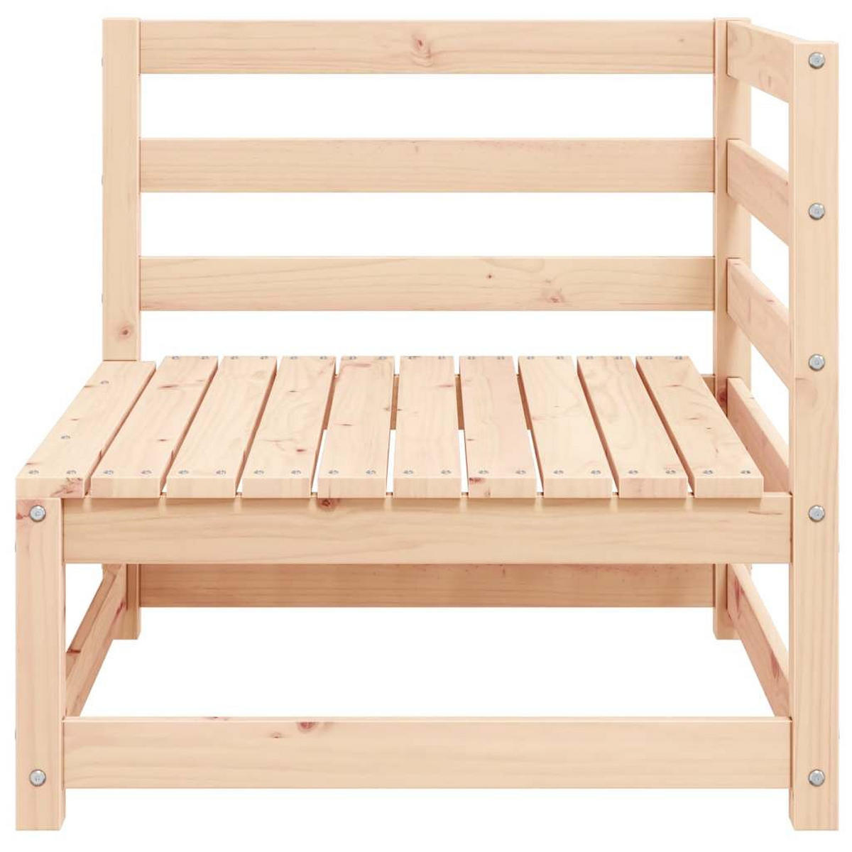 GARTENSOFA ZULIJ 70/67/70 cm （2-SITZER） - Braun, Holz (70/67/70cm) - ZMH