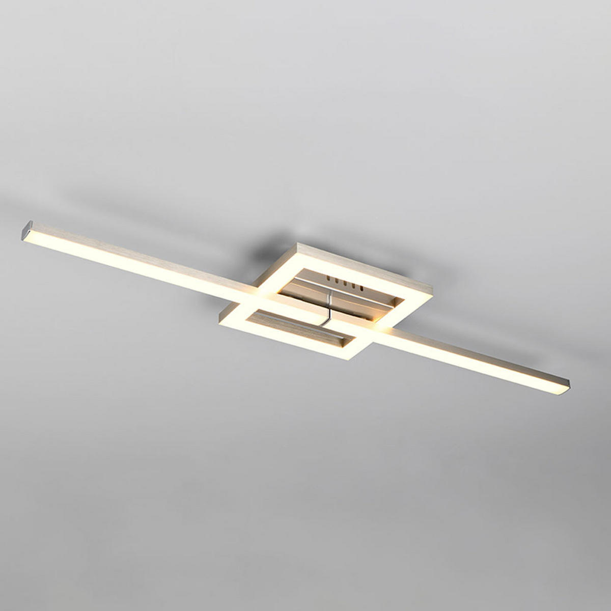 LED DECKENLEUCHTE Viale Silber Metall - Silberfarben, Metall (16/54/5cm)