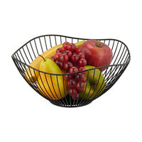 OBSTSCHALE - Schwarz, Metall (11.5cm) - Relaxdays