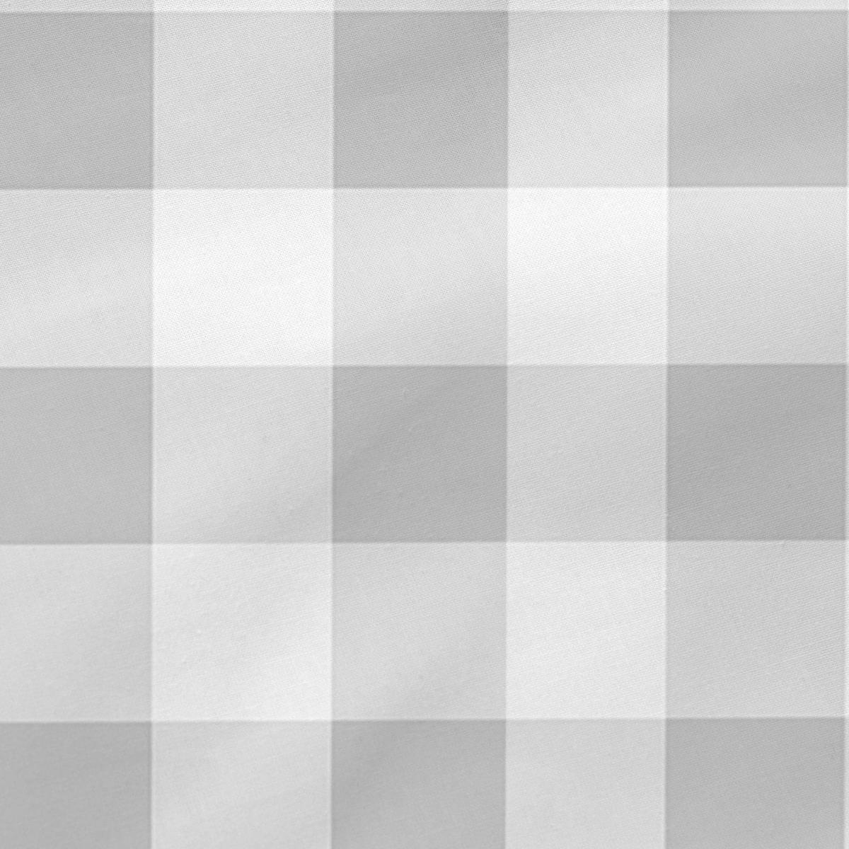 KISSEN vichy 50x50 cm grau - Grau, Textil (50/50cm) - Happy Friday