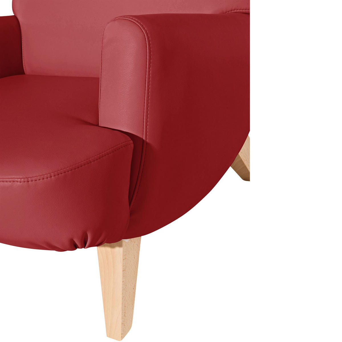 COCKTAILSESSEL Kajsa Kunstleder chilli - Kirschrot, Kunststoff (71/80/101cm) - 58aufmkessel