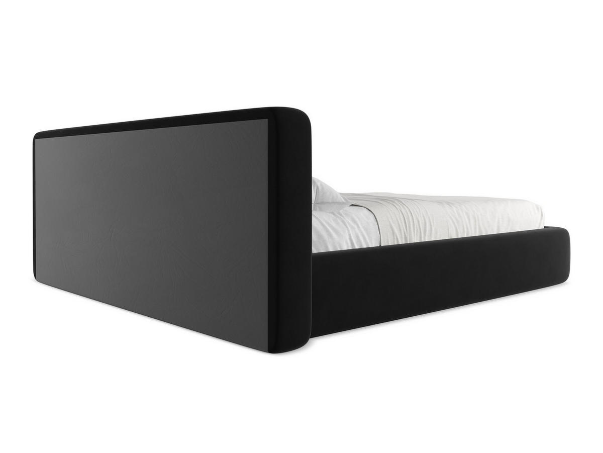 POLSTERBETT mit Bettkasten und Lattenrost 220x225 Schwarz - Schwarz, Kunststoff/Textil (180/200cm) - Makamii