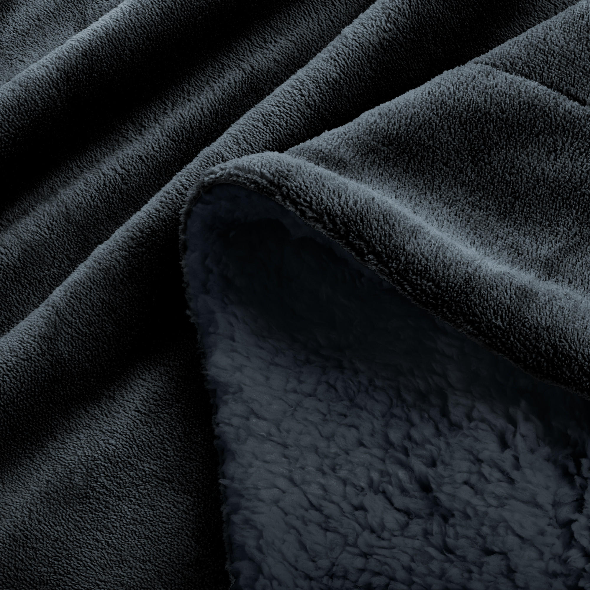 Thumbnail - Beautissu  Decke, Anthrazit, Textil, 220x240 cm, Wohntextilien, Decken, Kuscheldecken