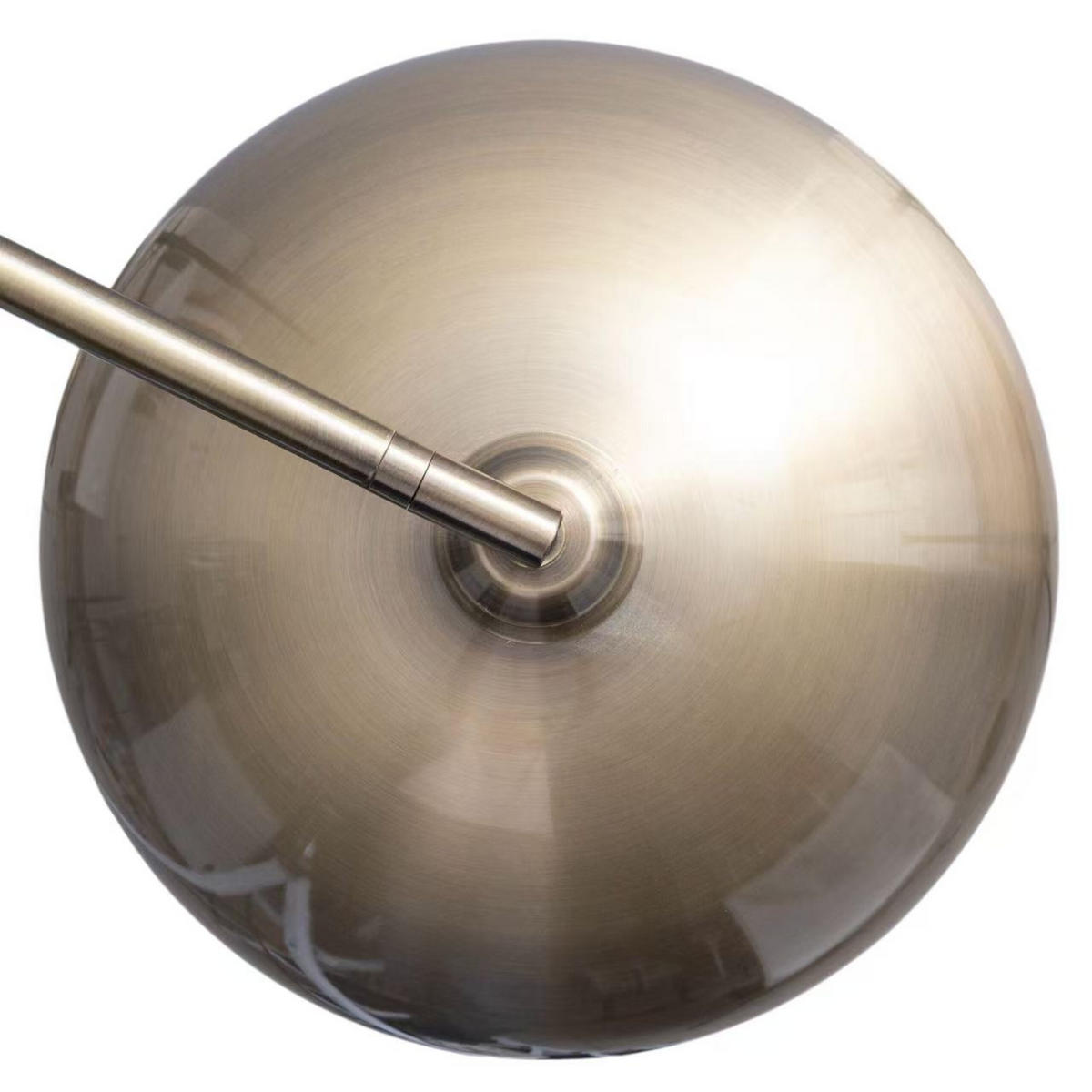 STEHLAMPE - Goldfarben, Metall (35/92/180cm) - Relaxdays