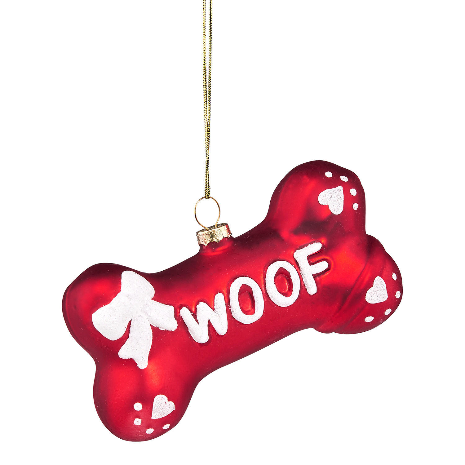 BAUMANHÄNGER Hang On Woof - Rot, Glas (10/3.5/6cm) - Butlers
