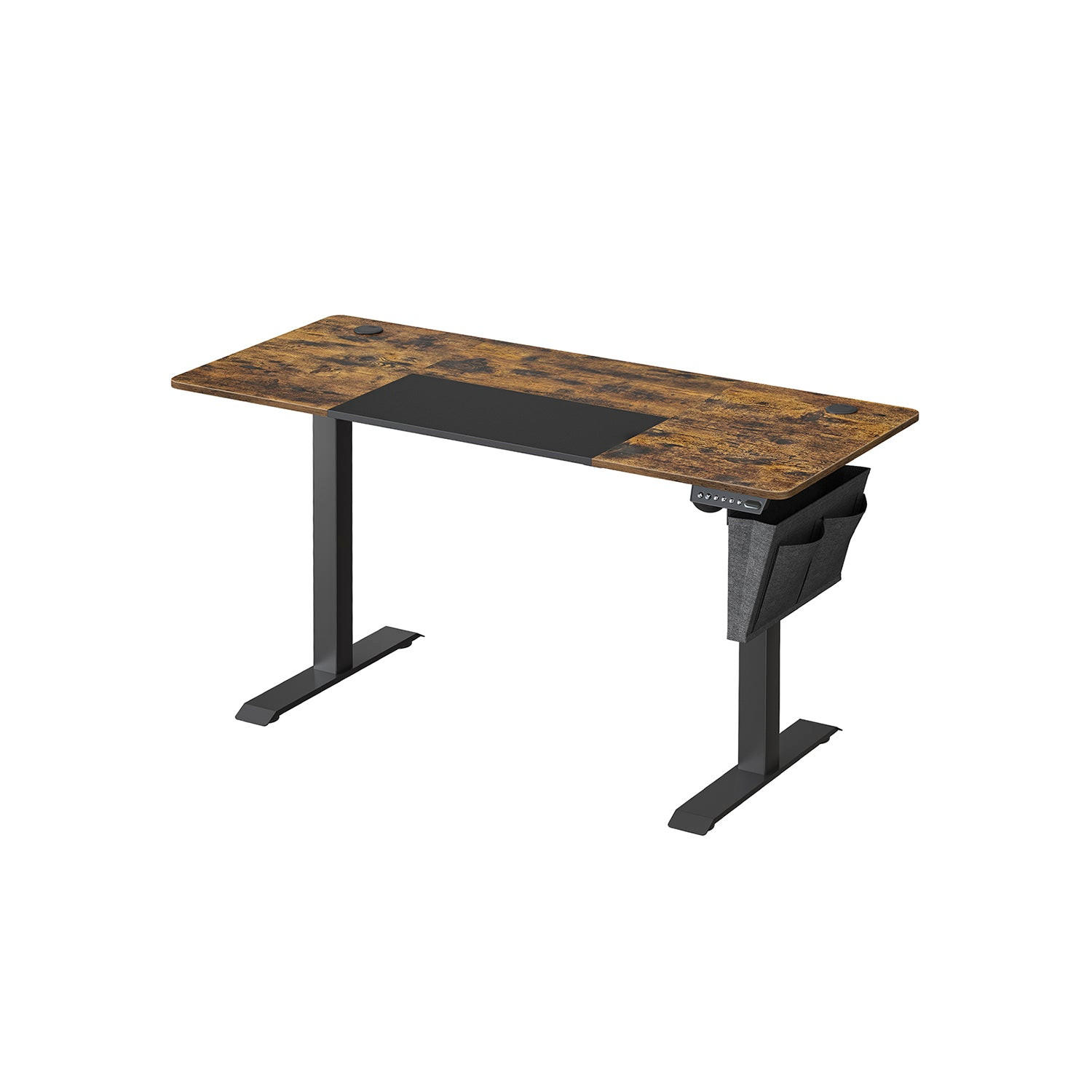 HÖHENVERSTELLBARER SCHREIBTISCH ANCHORAGE - Braun, Holzwerkstoff (140/60/120cm) - Hansiro