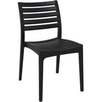 GARTENSTUHL Kunststoff schwarz - Schwarz, Kunststoff (48/82/58cm) - CLP
