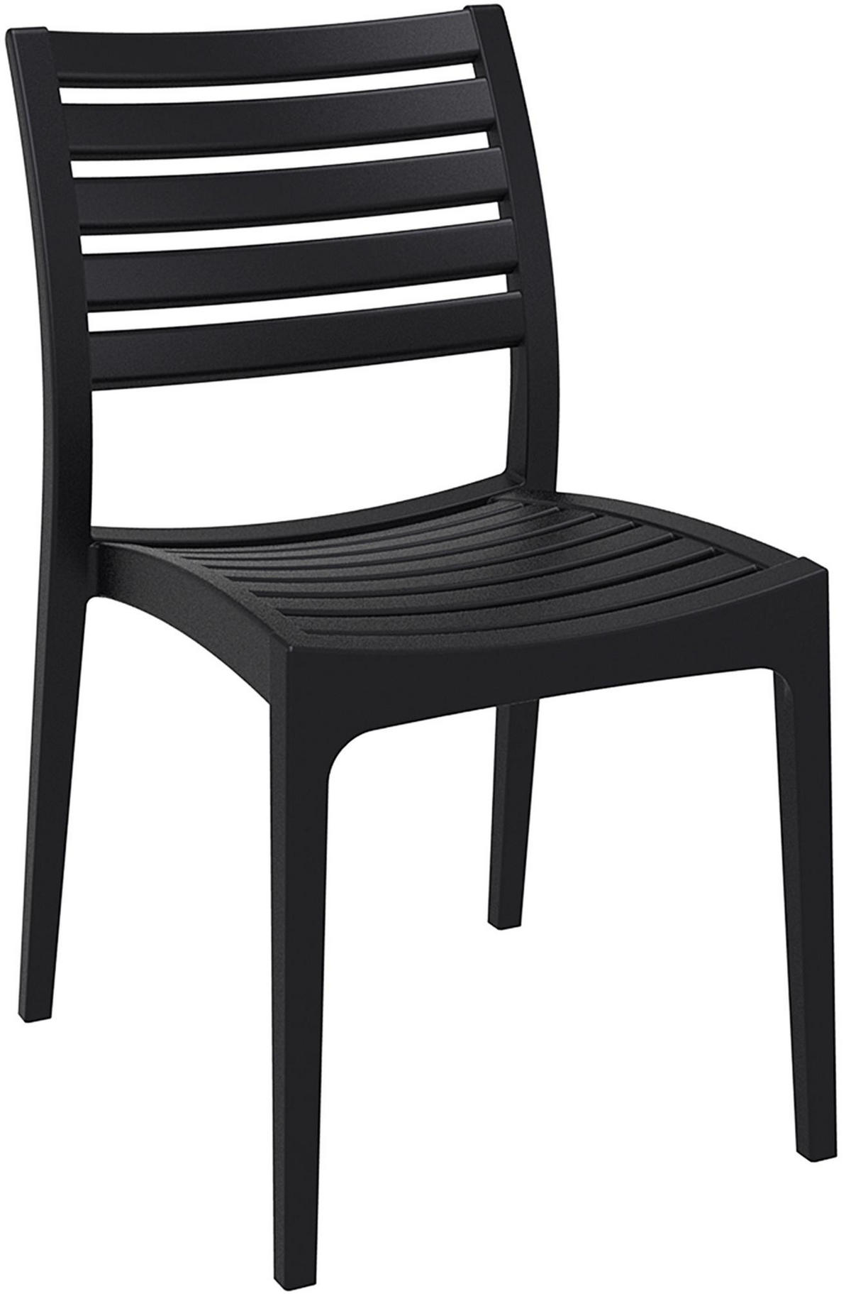 GARTENSTUHL Kunststoff schwarz - Schwarz, Kunststoff (48/82/58cm) - CLP