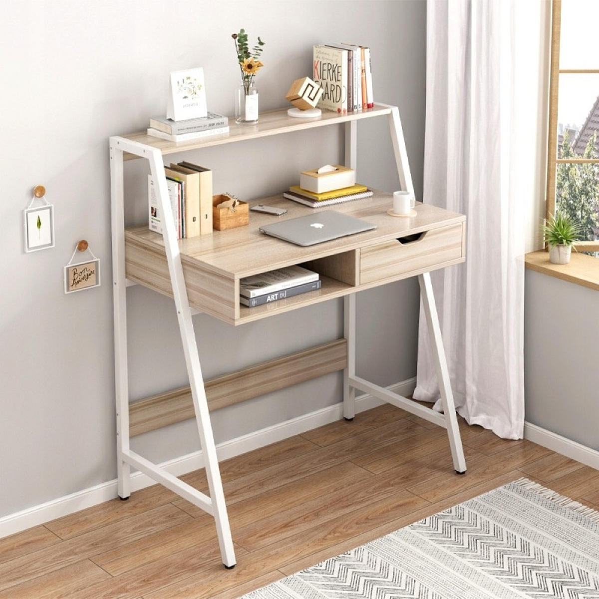 SCHREIBTISCH 81/50/100 cm braun - Hellbraun, Holzwerkstoff (50/81/100cm)