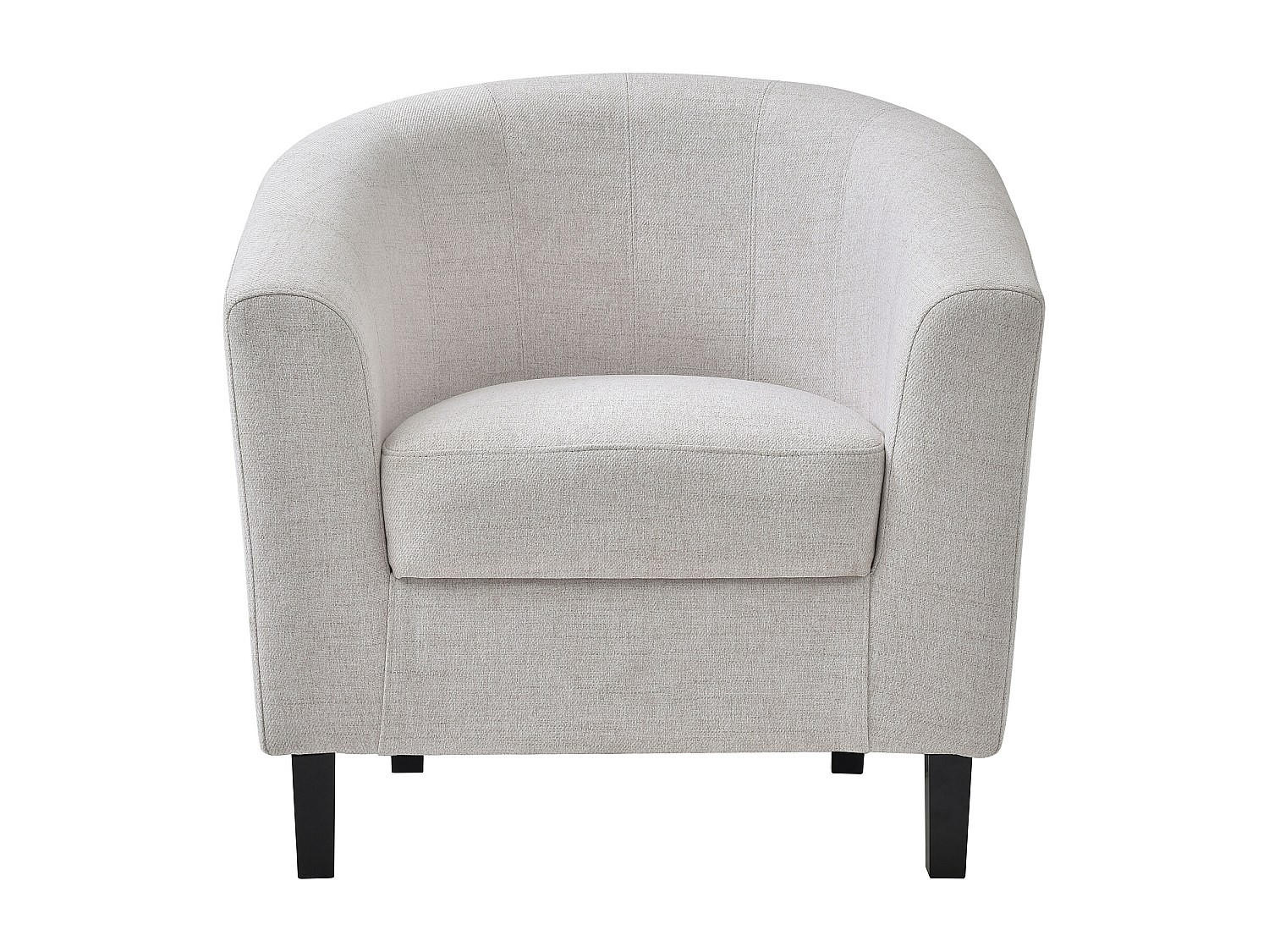 SESSEL mit gerader Rückenlehne - 1 Person - Stoff - Beige - - Beige, Textil (78/76/71cm) - Vente-Unique