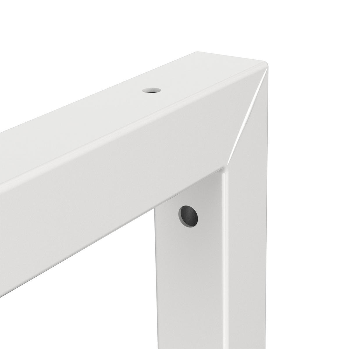 WANDKONSOLE - Weiß, Metall (15/3/30cm) - ML-DESIGN