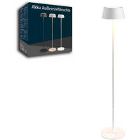 LED-STEHLEUCHTE 23cm Höhe bis zu 120cm Metall weiß - Weiß, Metall (23/23/120cm) - Northpoint