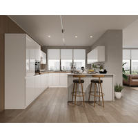WINKELKÜCHE 320 cm x 320 cm x 200 cm- Aspen KA20-M320 - in Weiß/Hochglanz - Weiß Hochglanz, Holz (840/212/58cm) - Milaros Markt