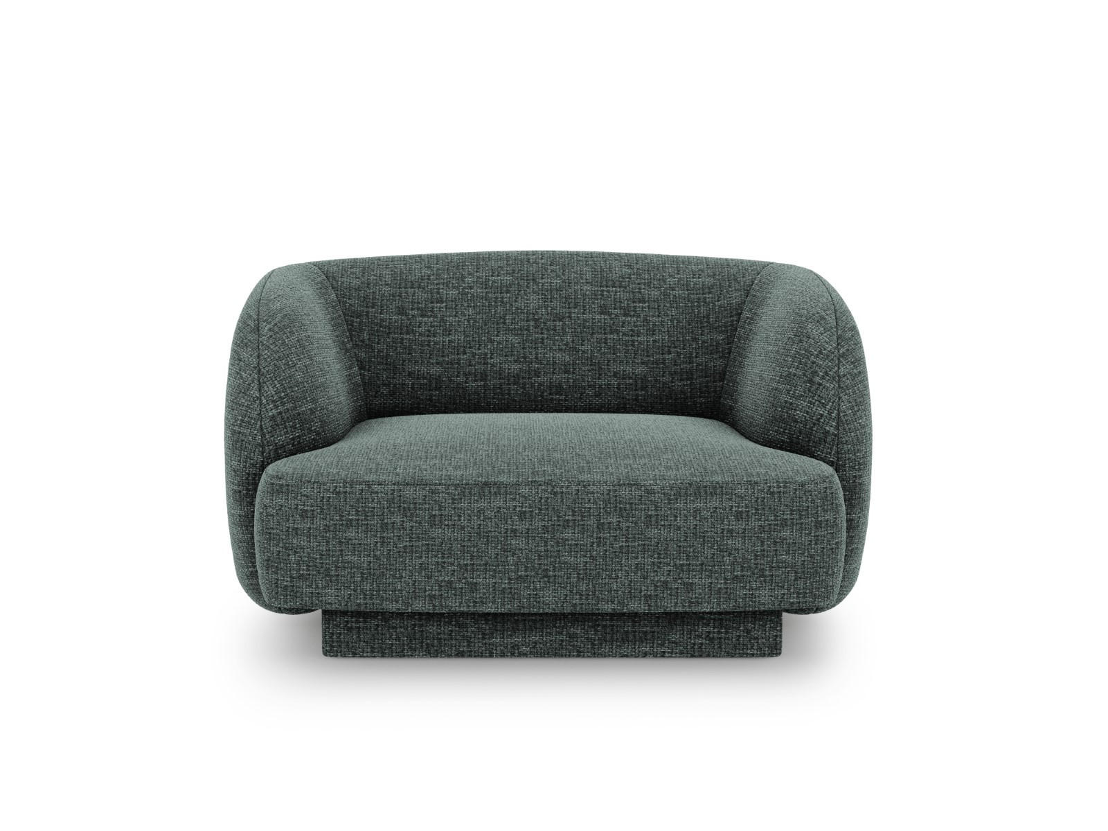 SESSEL Miley aus Chenille-Stoff petrol - Petrol, Textil (90/70/103cm) - Micadoni