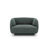 SESSEL Miley aus Chenille-Stoff petrol - Petrol, Textil (90/70/103cm) - Micadoni