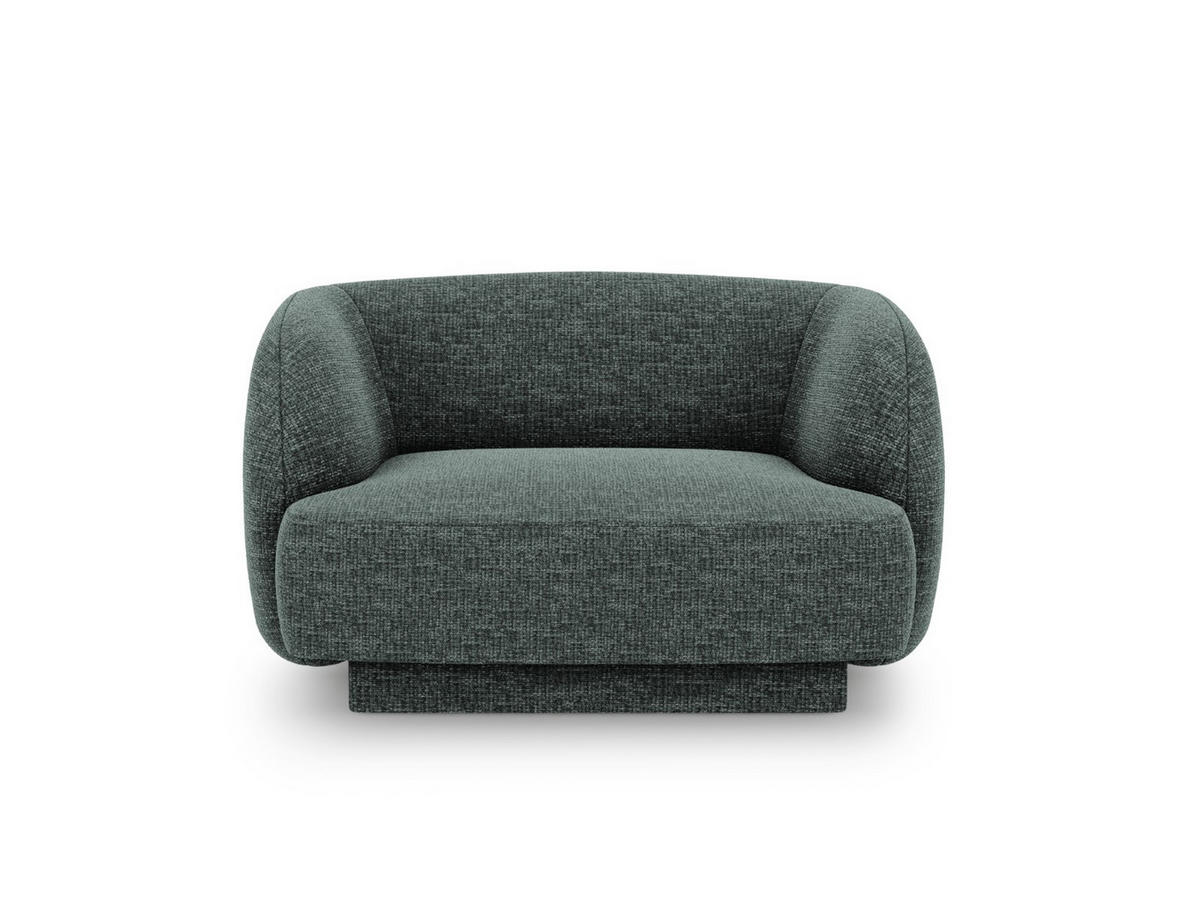 SESSEL Miley aus Chenille-Stoff petrol - Petrol, Textil (90/70/103cm) - Micadoni