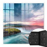 SCHLÜSSELBOX Schwarz 30x30 cm- Türöffnung nach rechts - Die Kraft der Natur - Blau, Metall (30/30/5cm) - TULUP