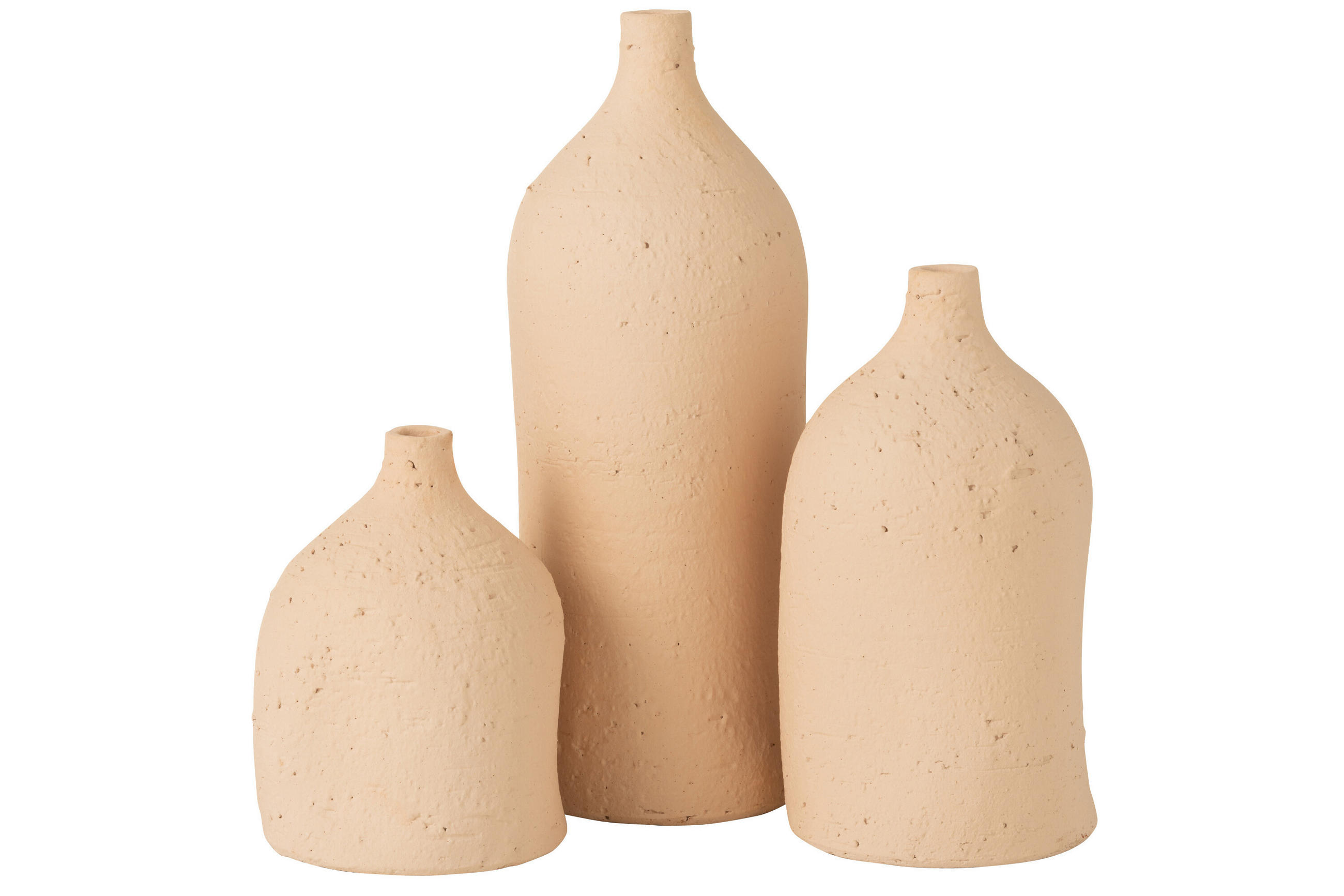 VASE ENYA - Töpferei - Beige - L - Ø 14 cm - Beige, Keramik (40cm) - J-Line
