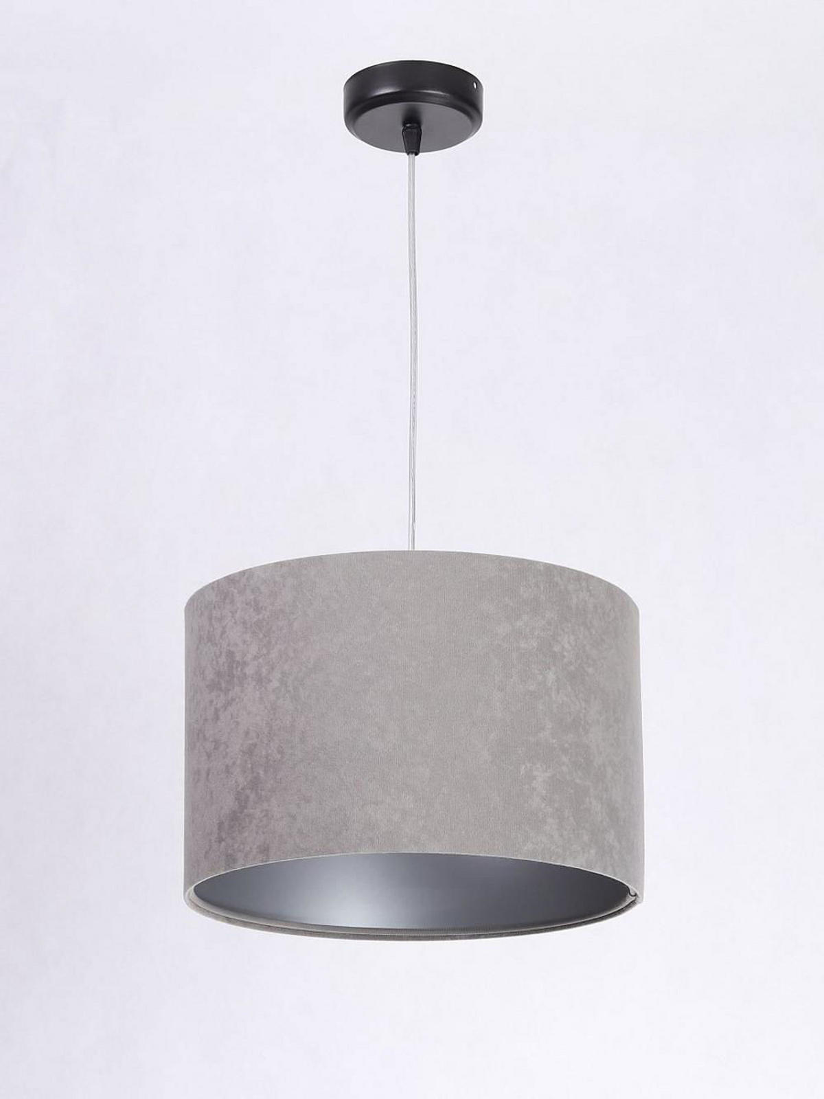 HÄNGELEUCHTE Grau 30/20 cm - Silberfarben/Grau, Kunststoff (30/0.45/20cm) - ONZENO