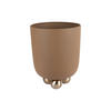 BLUMENTOPF Estilo Braun Ø23/28 cm - Braun, Metall (28cm) - Present Time
