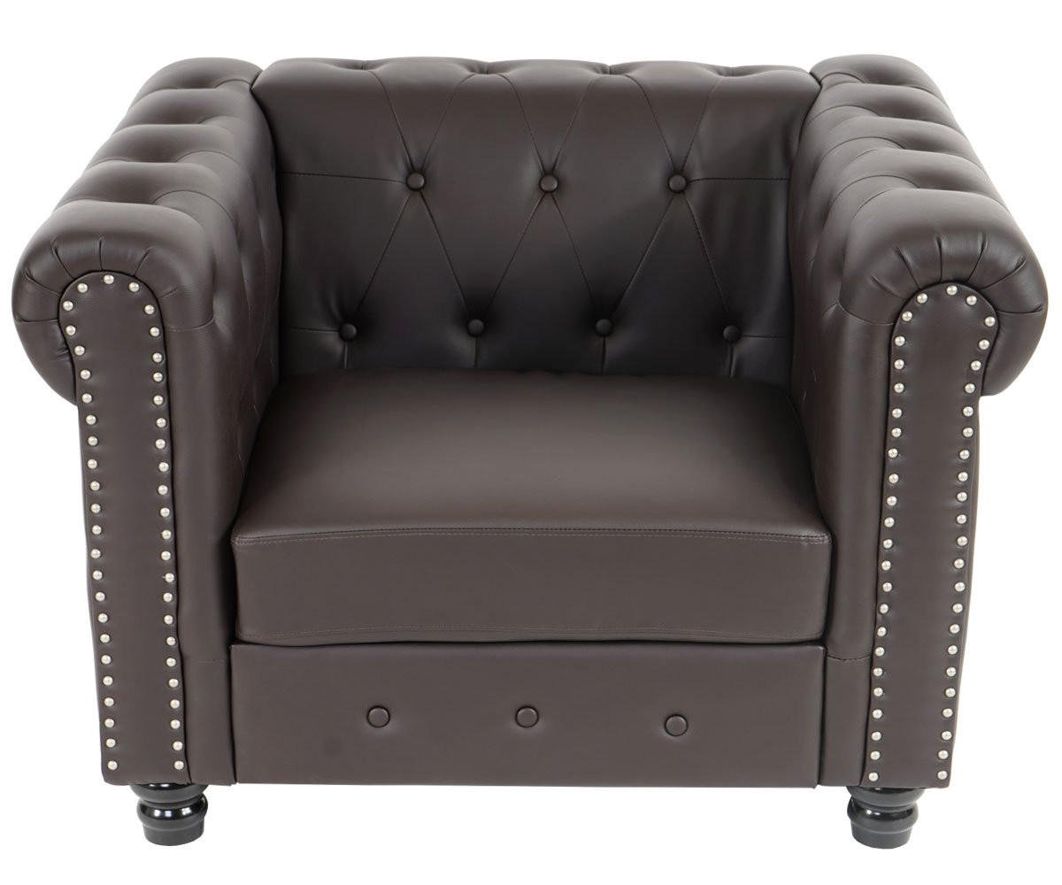 RELAXSESSEL RUNDE FÜßE Braun - Braun, Textil (109/74/90cm) - MCW